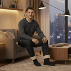 Men’s Thermal Fleece Sweatpants – Warm Winter Casual Trousers