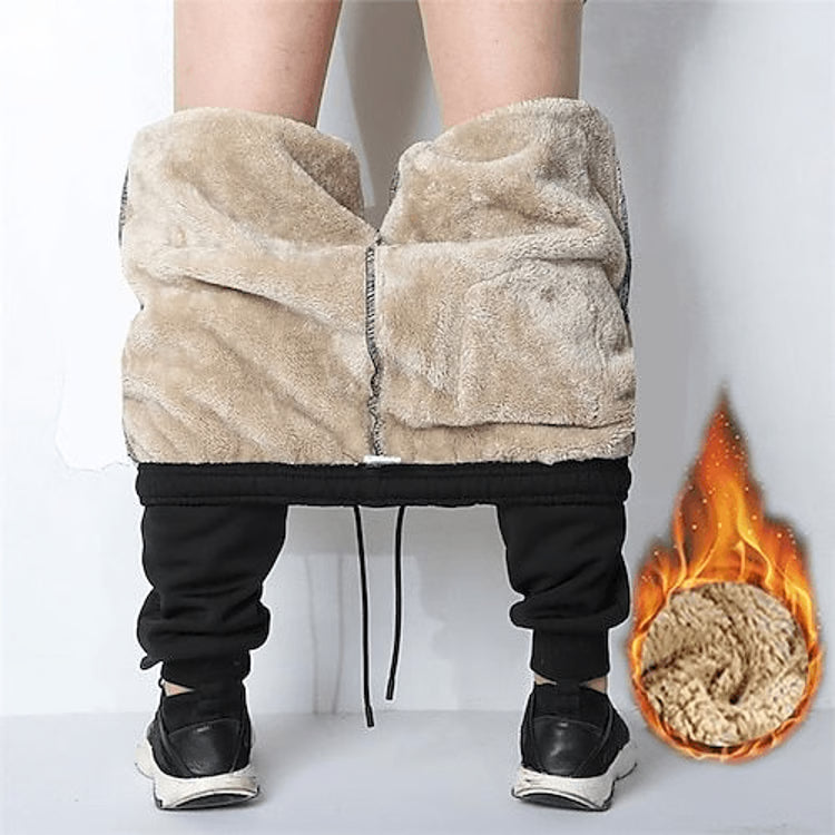 Men’s Thermal Fleece Sweatpants – Warm Winter Casual Trousers