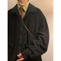 Vintage Cargo Mens Bomber Jacket Windbreaker Lightweight Retro Streetwear Outerwear
