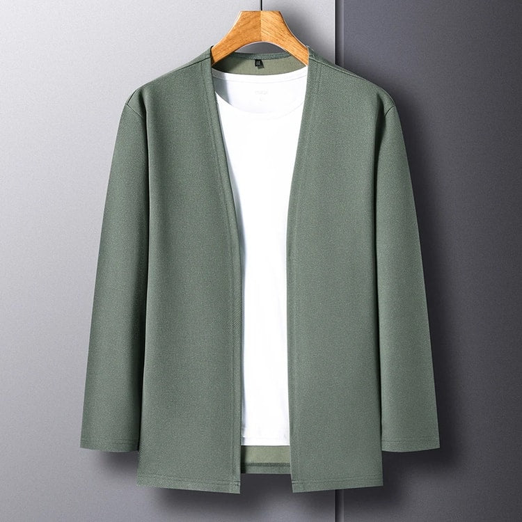 Everyday Comfort Men's Long Sleeve Cardigan Jacket Casual Lightweight Outerwear