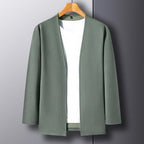 Everyday Comfort Men's Long Sleeve Cardigan Jacket Casual Lightweight Outerwear