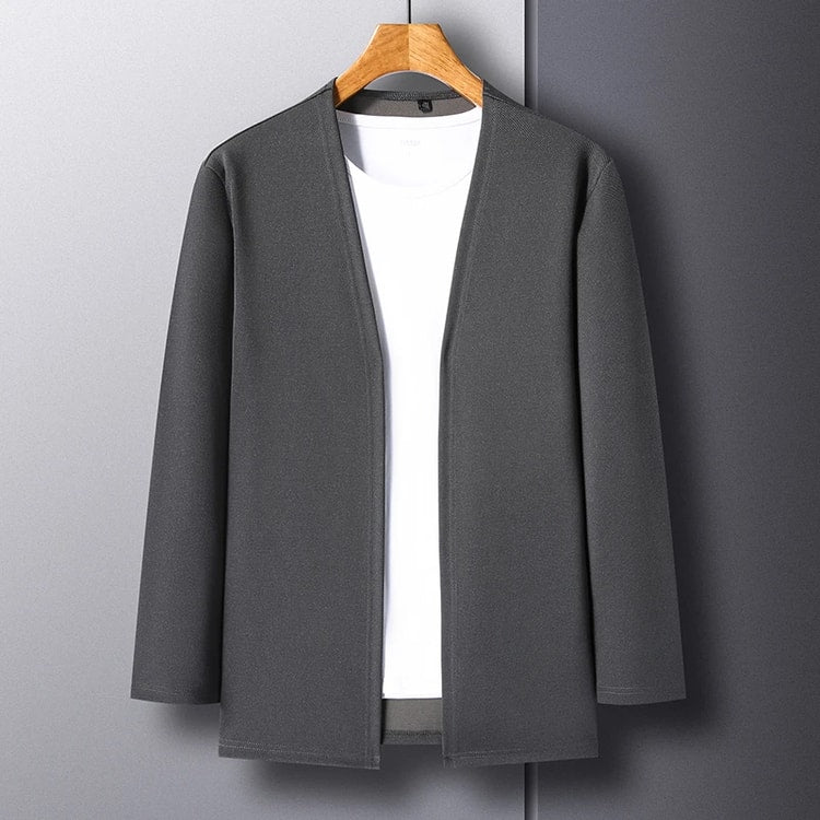Everyday Comfort Men's Long Sleeve Cardigan Jacket Casual Lightweight Outerwear
