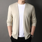 Everyday Comfort Men's Long Sleeve Cardigan Jacket Casual Lightweight Outerwear