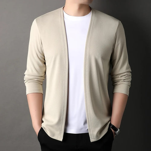 Everyday Comfort Men's Long Sleeve Cardigan Jacket Casual Lightweight Outerwear