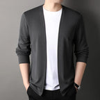 Everyday Comfort Men's Long Sleeve Cardigan Jacket Casual Lightweight Outerwear