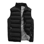 Men's Windproof Puffer Vest Warm Thickened Sleeveless Winter Jacket