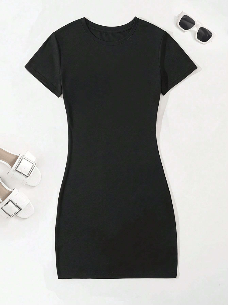 Summer Dresses Printed Slim Fit A Line Shirt Dress Casual Womens Dresses Half Length Short Evening Women Clothes