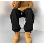 Men's Winter Ski Pants, Lamb Wool Insulation, Thickened Fleece Lining, Trendy Deer Pattern, Northeast Style Outerwear