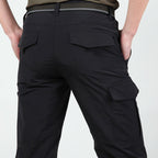 Men’s Lightweight Cargo Pants  Waterproof Multi-Pocket Outdoor Hiking Trousers