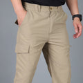Men’s Lightweight Cargo Pants  Waterproof Multi-Pocket Outdoor Hiking Trousers