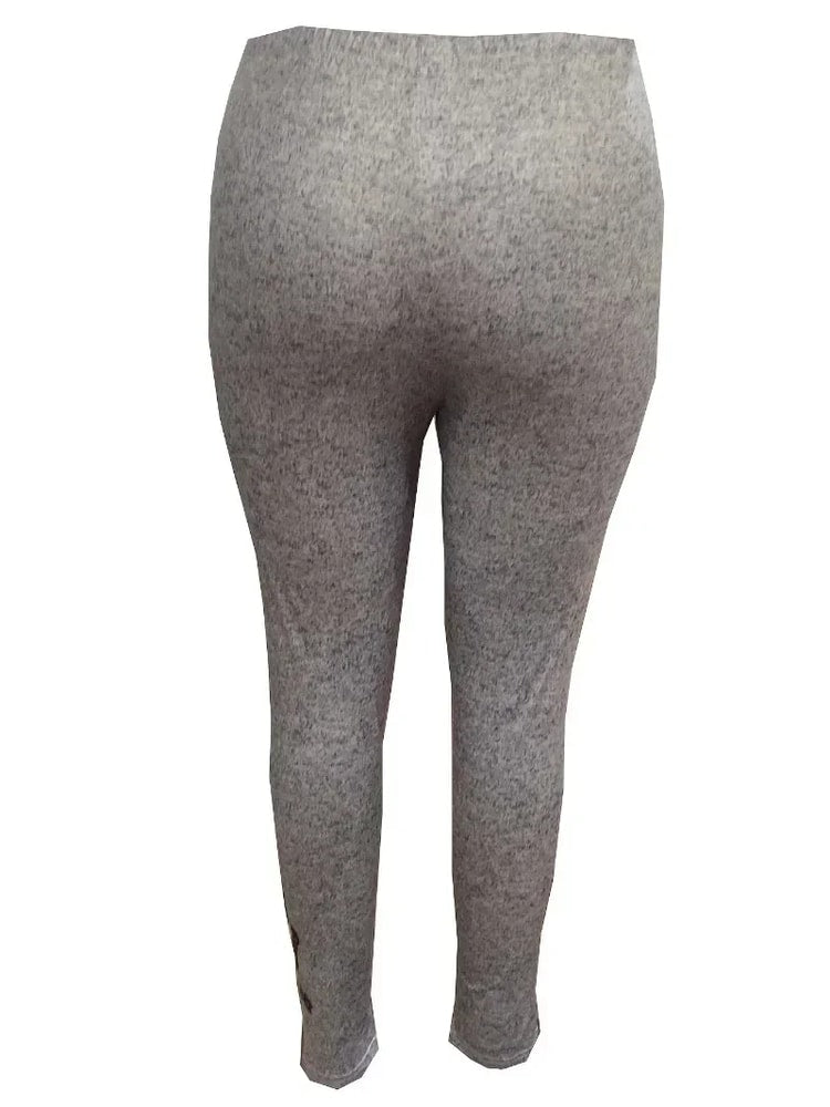 Butterfly Printed Leggings, Womens Plus Size, High Waisted Tights, Casual Long Pants for Spring and Autumn